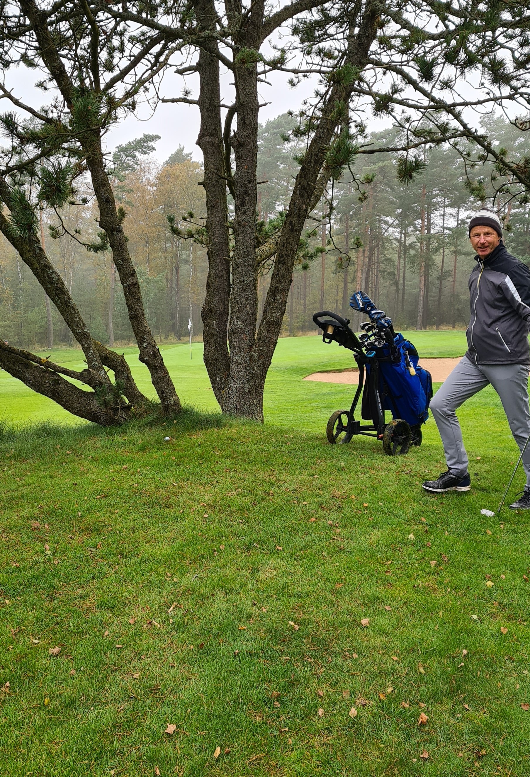 Janne var inte glad efter detta läget på  Norra-10 (9/10)